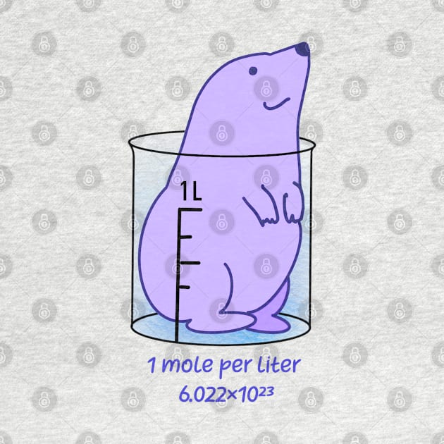 One mole per litre Chemistry Pun Mole by labstud